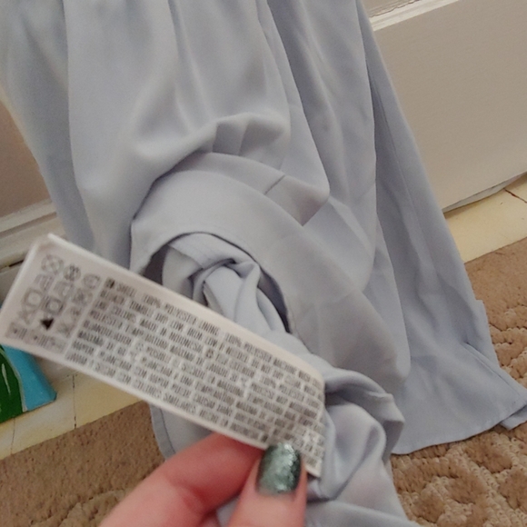 Baby blue open back dress - Picture 8 of 8